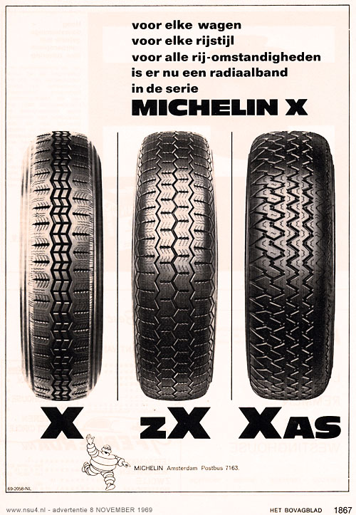 Michelin X banden 1969