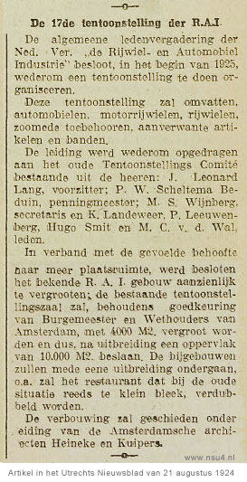 Utrechts Nieuwsblad 1924