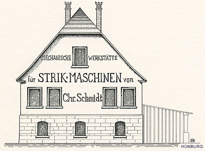 1880 de nieuwe fabriek in Neckarsulm