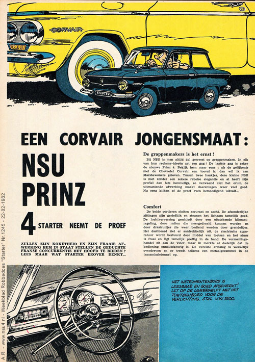 Robbedoes met Prinz 4 1962